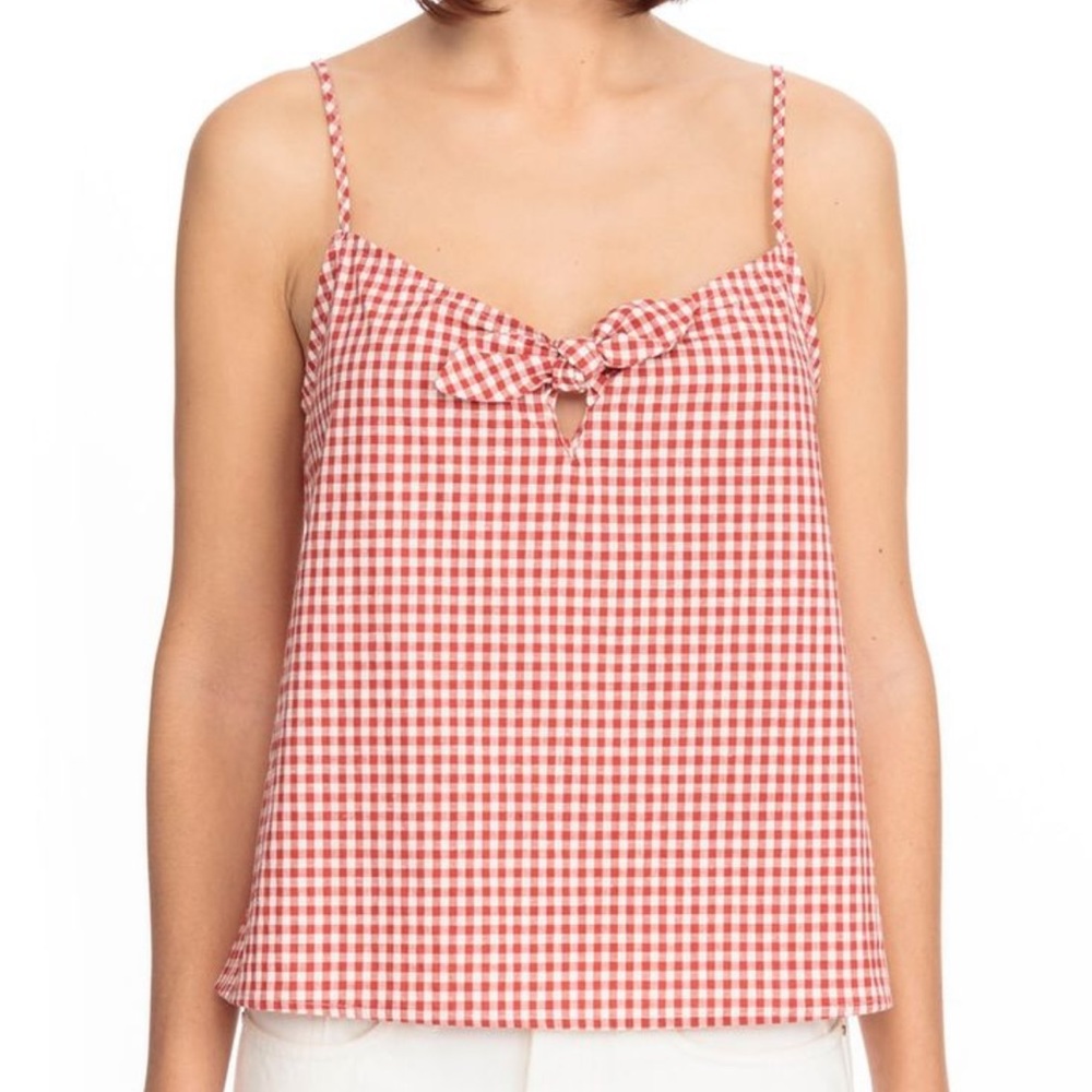 Sezane - Suzie Gingham Check Tank